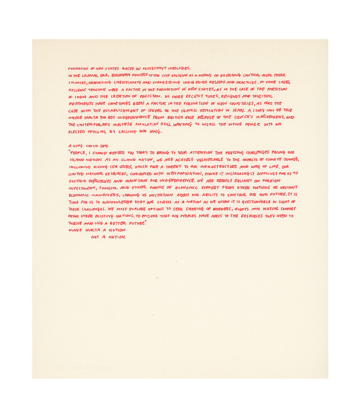 2023 Declaration of Dependence; Drafts and Depictions